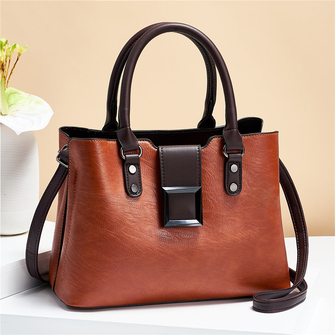 Shoulder Bag Big Buckle Handbags Office Crossbody Bags