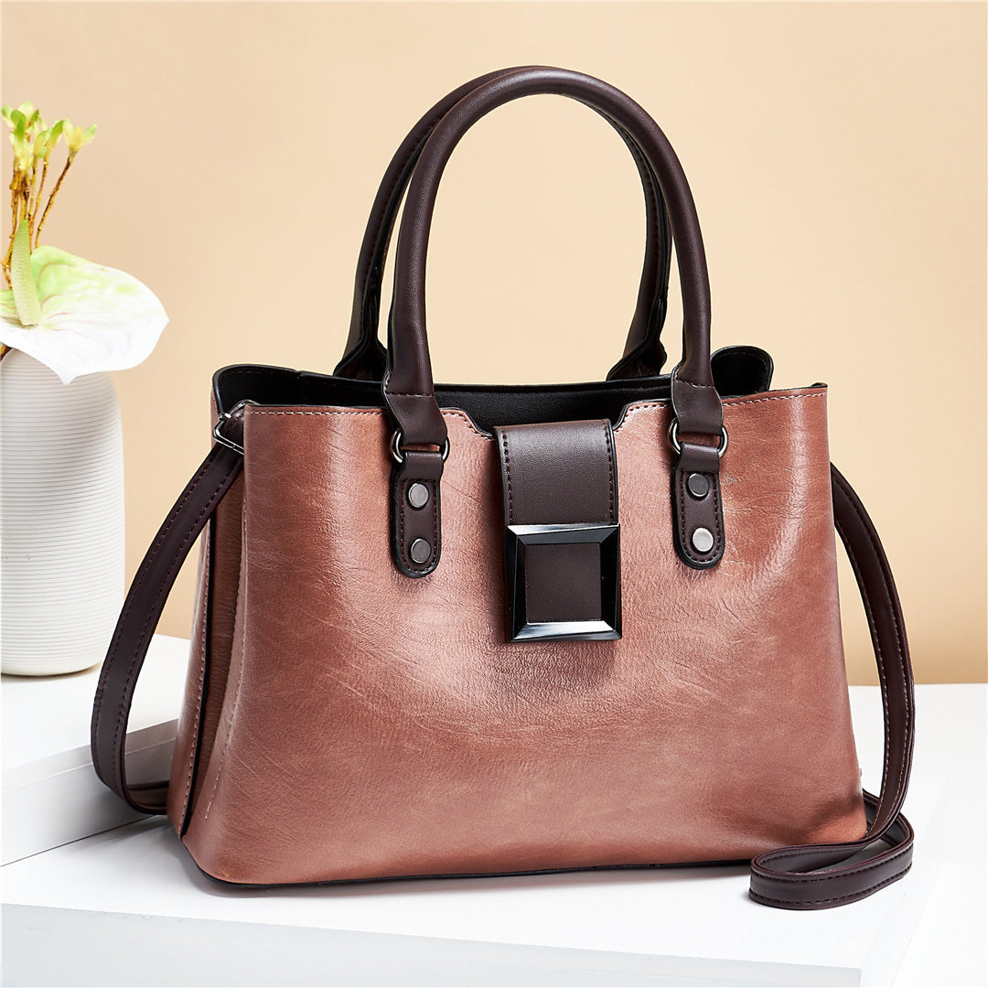 Shoulder Bag Big Buckle Handbags Office Crossbody Bags